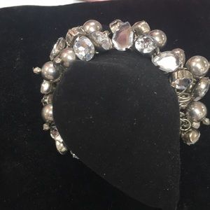 Rhinestone/beaded bracelet